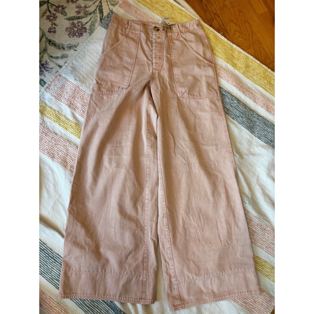 Free People Size 6 Pants‎ Pale Mauve Pink Wide Leg